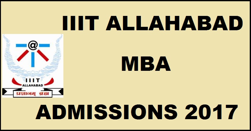 IIIT Allahabad Admission 2017 Notification Apply Online @ www.iiita.ac.in