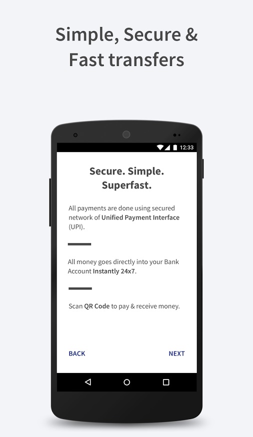 BHIM app for digital payments
