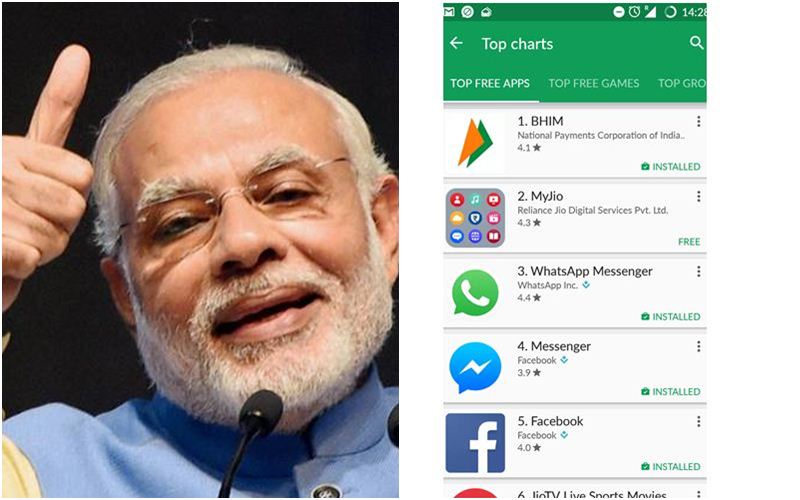 bhim app tops the google charts1