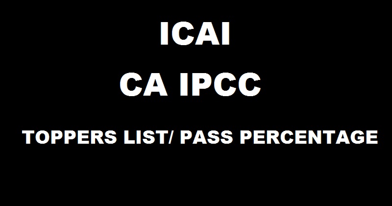 CA IPCC Nov 2016 Toppers List & Pass Percentage With All India Rankers Names Photos @ icai.nic.in