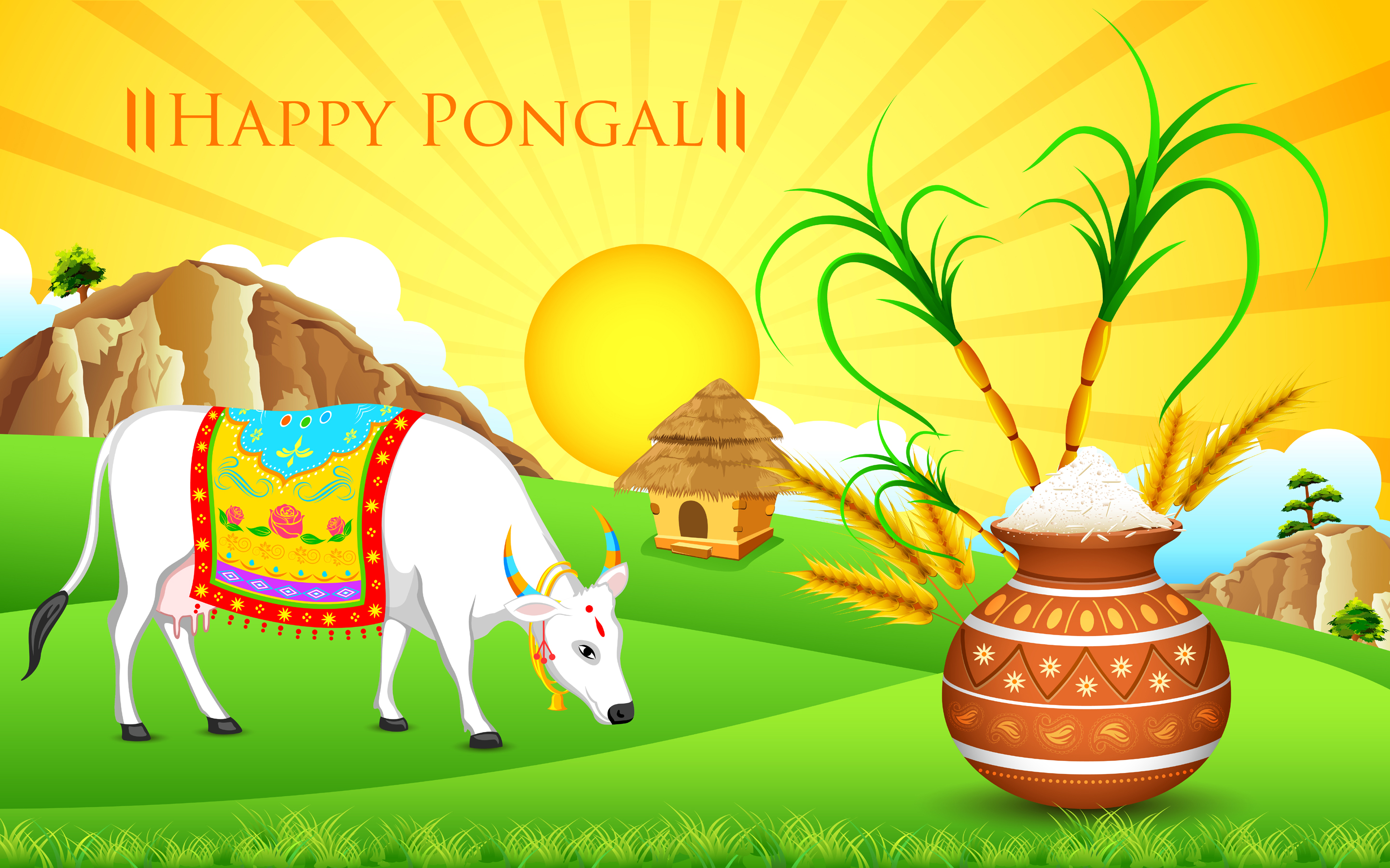 Happy Pongal hd 3d wallpapers (4)