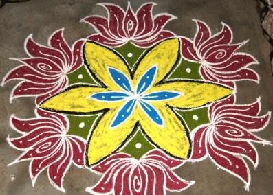 Latest Rangoli Designs for Kanuma