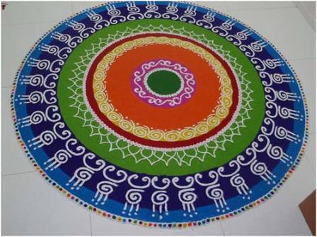 Latest Rangoli Designs for Kanuma