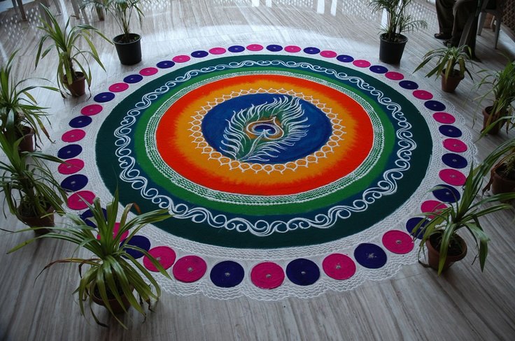 Latest Rangoli Designs for Kanuma