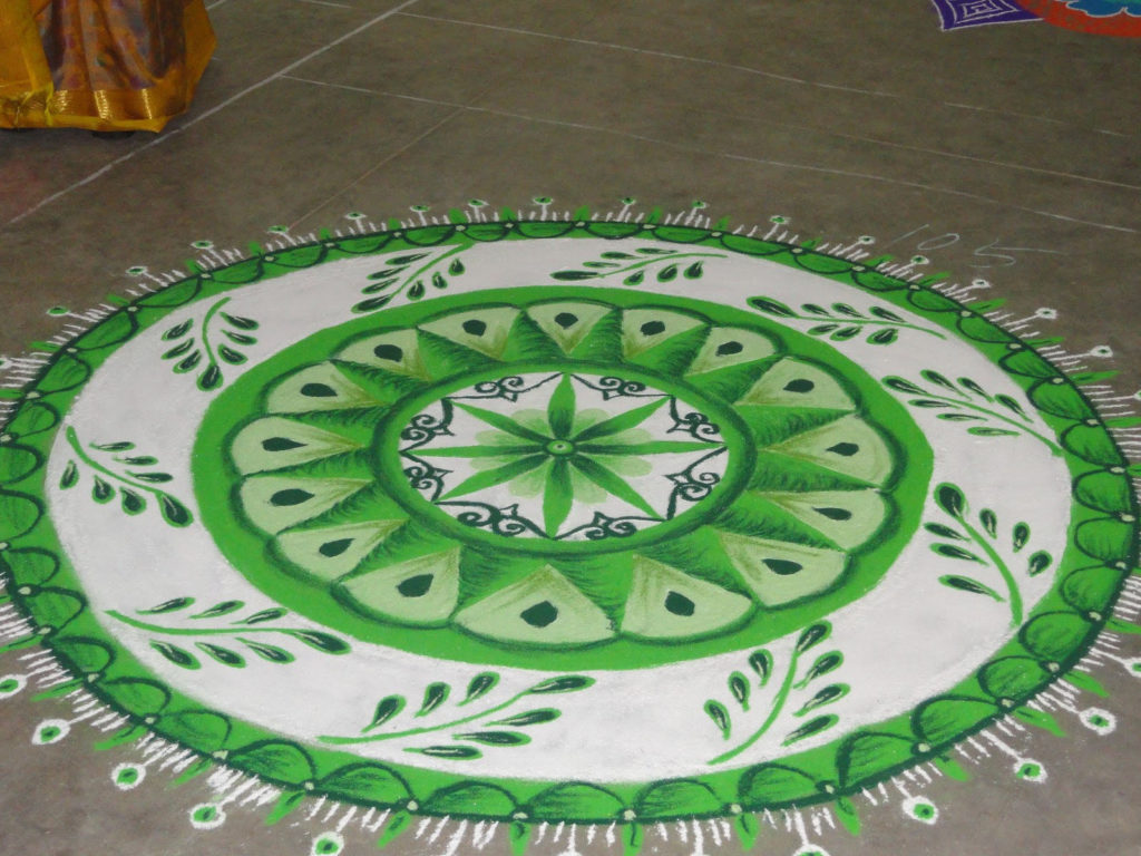 Simple Rangoli Designs for Boghi