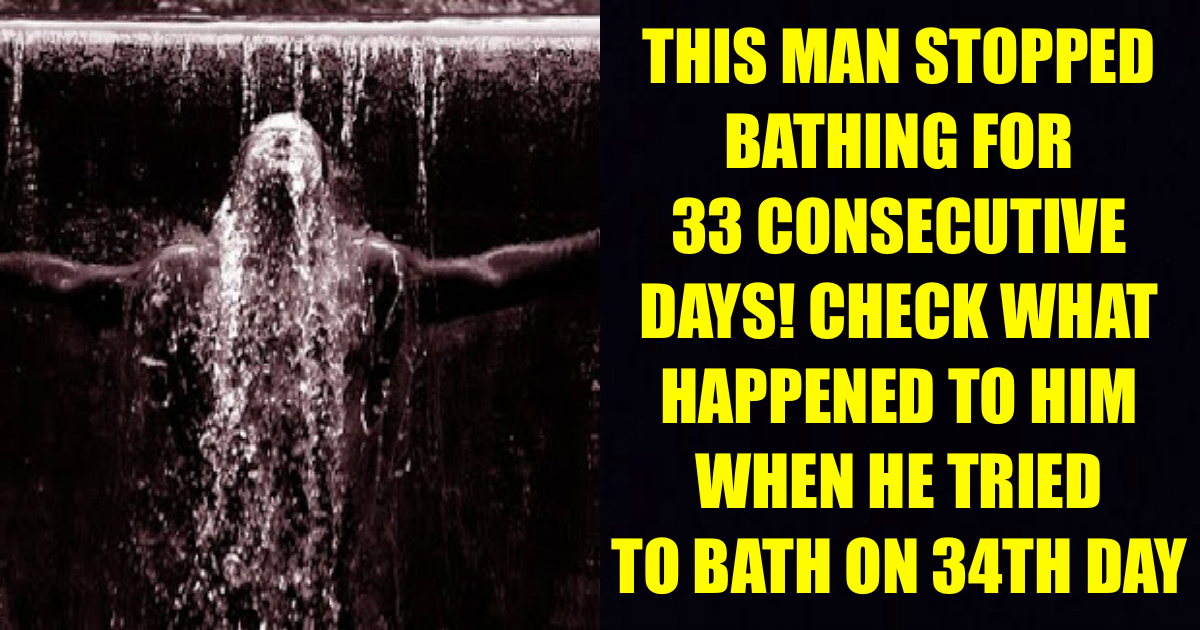 “After 33 Days Of No Bathing” This Man From Karnataka Finally Took A