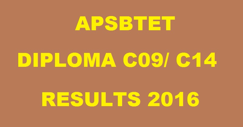 AP SBTET Polytechnic Diploma C09 C14 Results Nov 2016 Declared @ manabadi.com