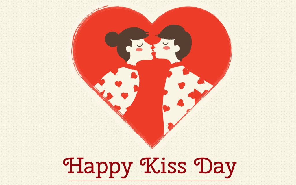 happy kiss day images 3d