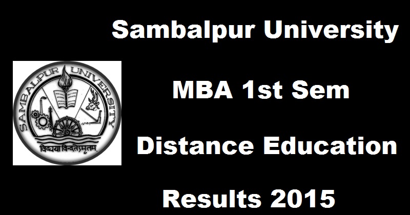 Sambalpur University MBA 1st Sem Results 2015 For Distance Education Declared @ manabadi.com