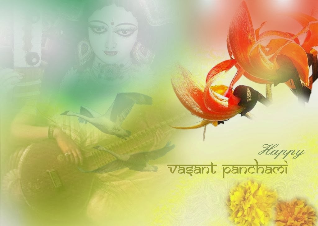 happy vasant panchami 3d wallpapers