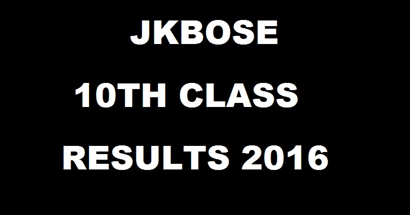 JKBOSE 10th Class Annual State Open School & Bi-Annual Results Dec 2016 Declared @ jkbose.co.in