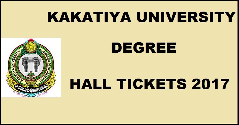 Kakatiya University KU Degree Hall Tickets 2017 For BA BSc BCom BCA @ kakatiya.ac.in Soon