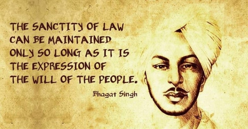 bhagat singh pic with quotes