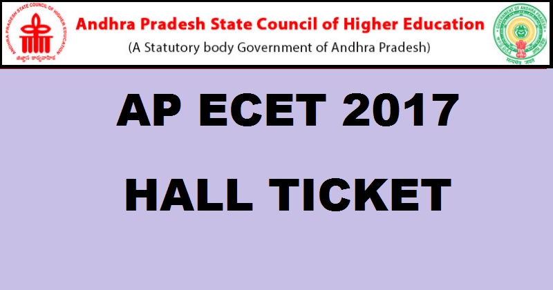 AP ECET 2017 Hall Ticket Admit Card To Be Out @ sche.ap.gov.in Soon