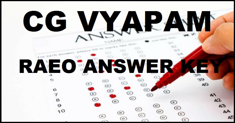 CG Vyapam RAEO Answer Key 2017 Cutoff Marks For 2nd April Gramin Krishi Vistar Adhikari & Krishi Surveyor Exam