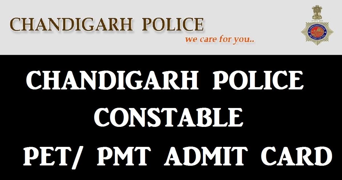 chandigarh police admit card