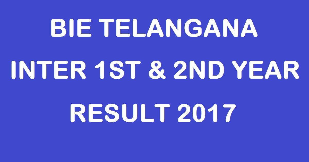 TS Inter Result 2017 @ manabadi.com - BIE Telangana Inter 1st & 2nd Year Results Name Wise @ bie.telangana.gov.in