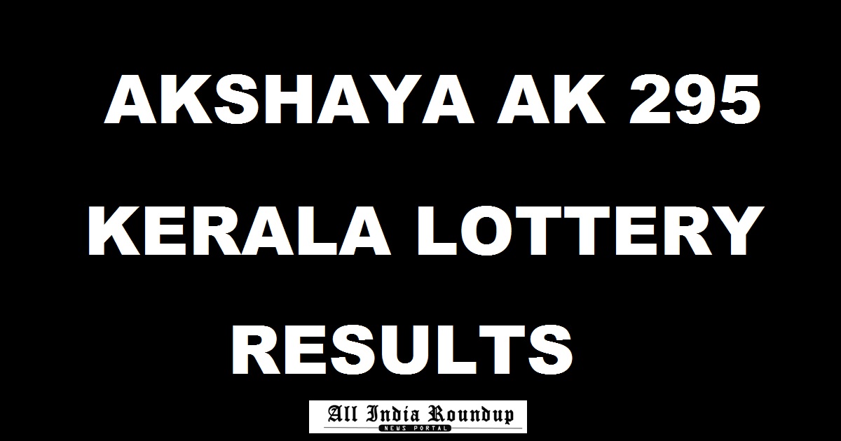 Akshaya Lottery AK 295 Results