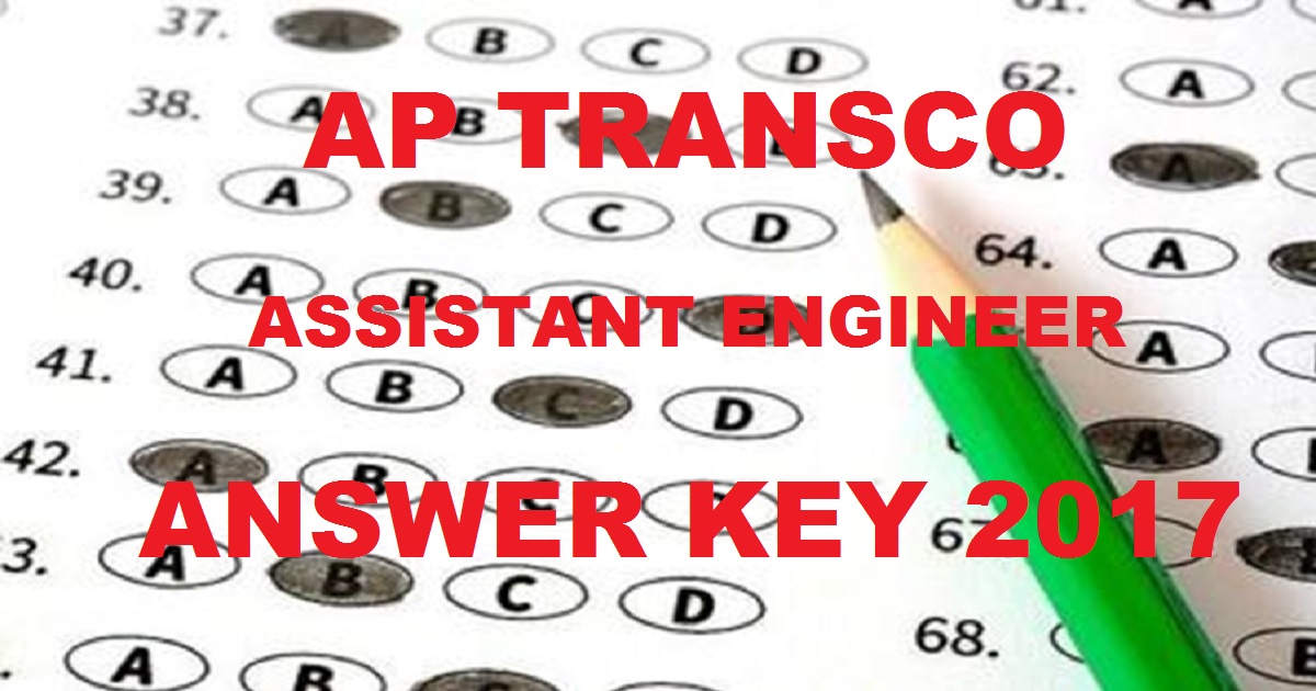 AP TRANSCO AE Answer Key 2017 Cutoff Marks For Assistant Engineer (Civil/ Electrical) @ aptransco.cgg.gov.in