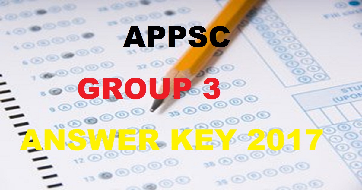 APPSC Group 3 Answer Key 2017 Cutoff Marks - Check APPSC Panchayat Secretary Screening Test Solutions For All Sets By Eenadu Sakshi