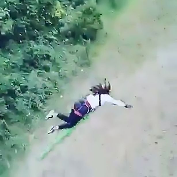 bungee jump goes wrong