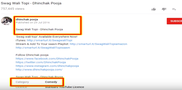 Dhinchak Pooja - YouTube Channel