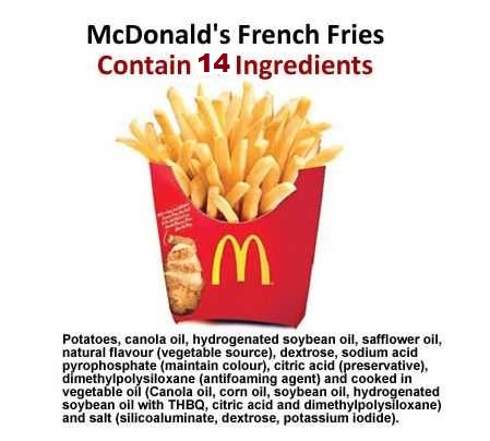 french fries mcdonald seriously disgusted knew eat never again them if ingredients