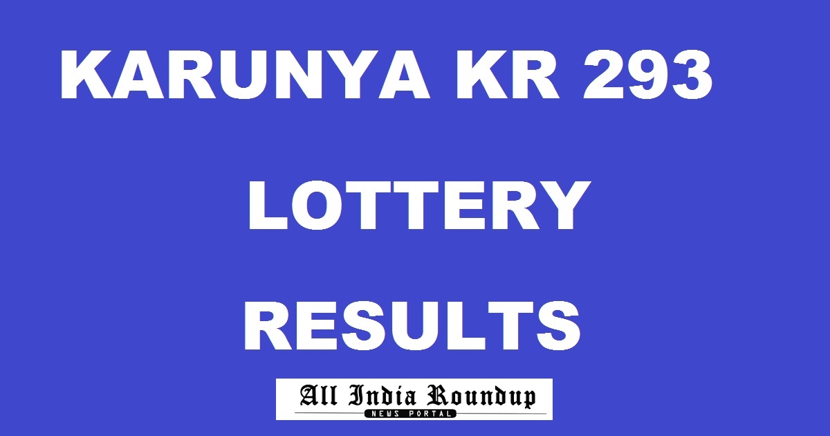 Karunya KR 293 Lottery Results