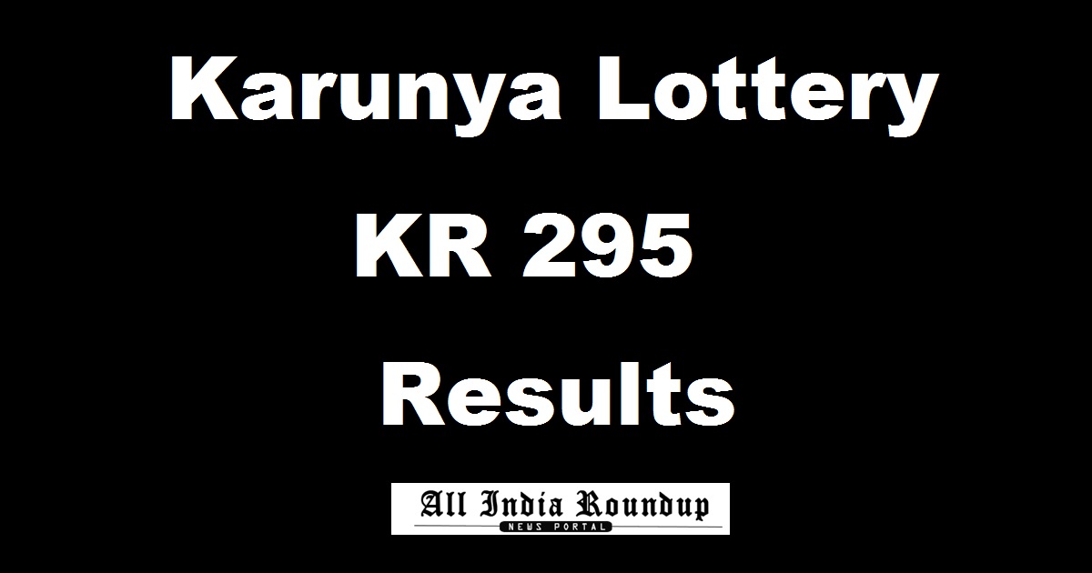 Karunya Lottery KR 295 Results