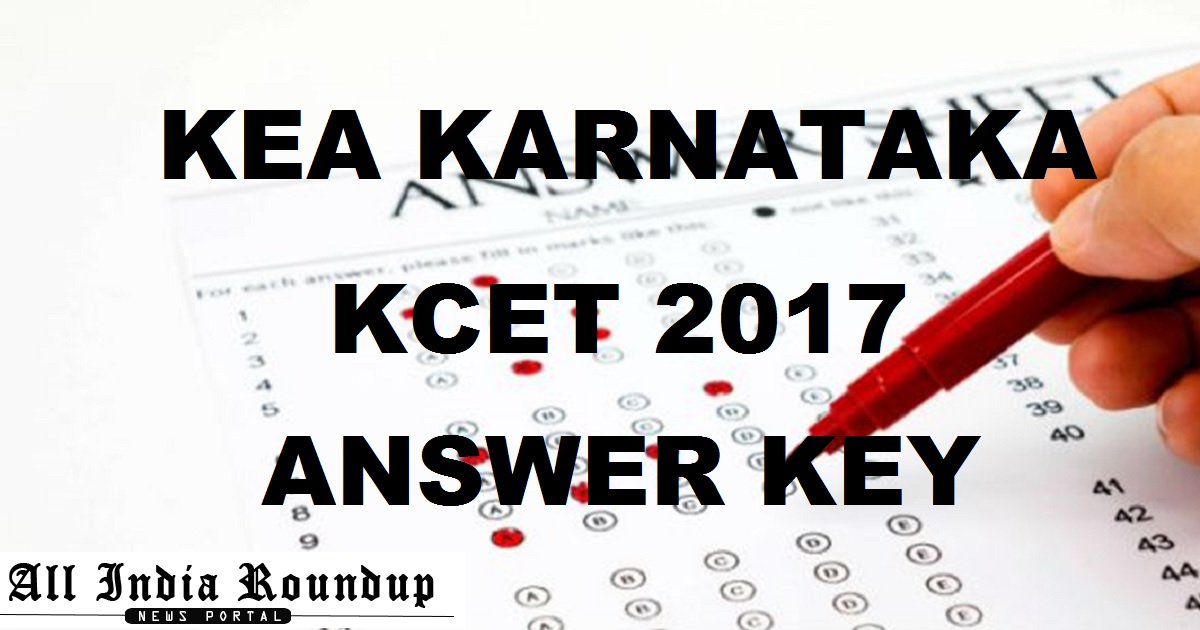 KCET Answer Key 2017 Cutoff Marks- KEA Karnataka CET Solutions For Physics Maths Biology Chemistry Papers All Sets