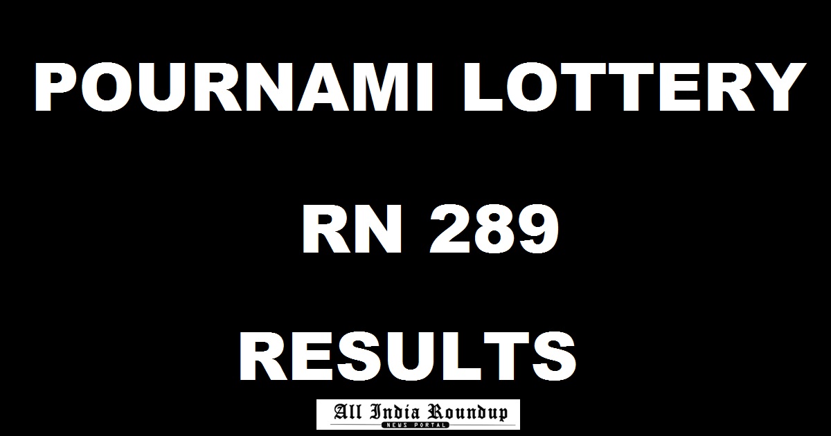 Pournami Lottery RN 289 Results