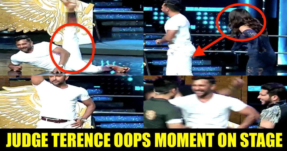 Watch Video Judge Terence Lewis Suffers Wardrobe Malfunction On