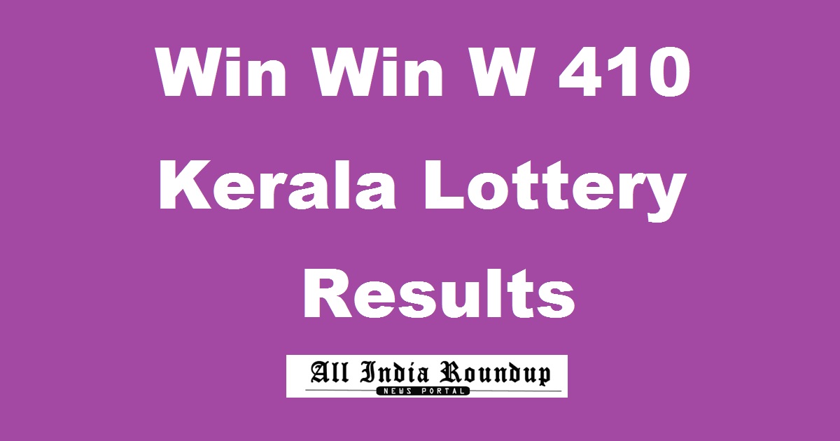 Win Win W 410 Lottery Results