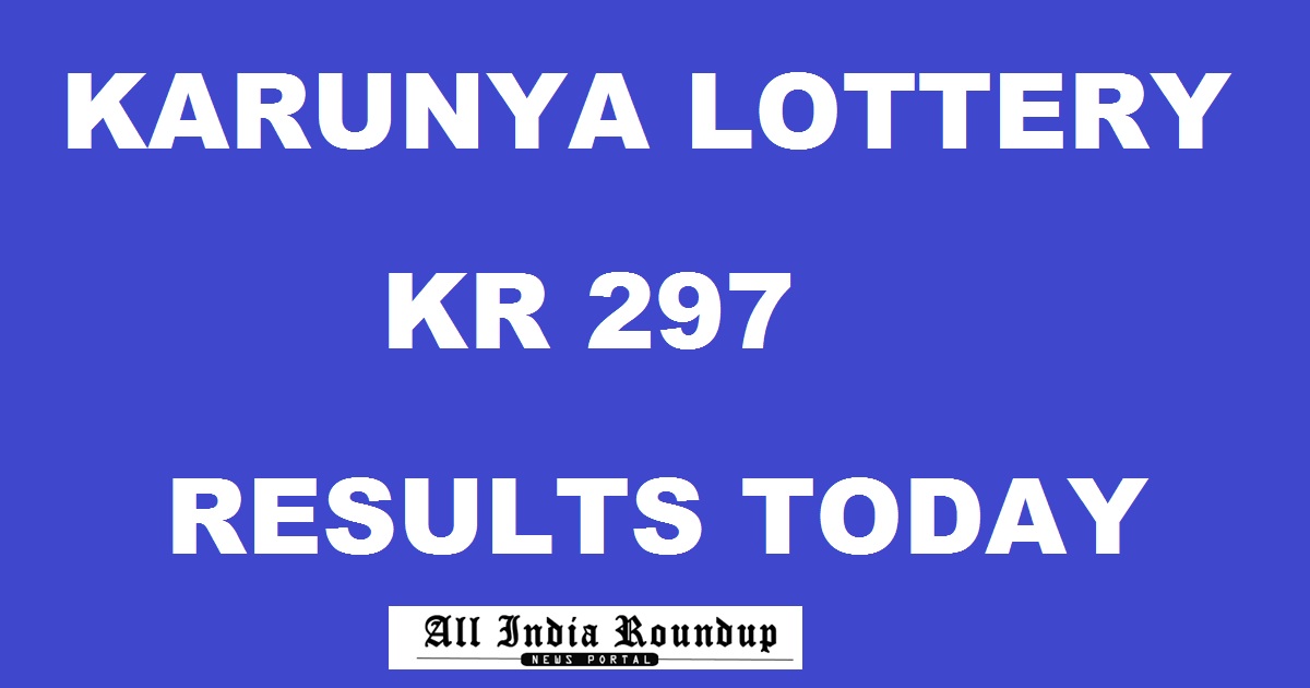 Karunya Lottery KR 297 Results