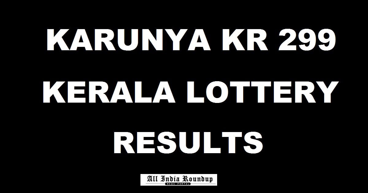 Karunya KR 299 Lottery Results