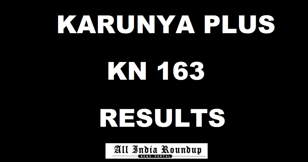 Karunya Plus KN 163 Lottery Results