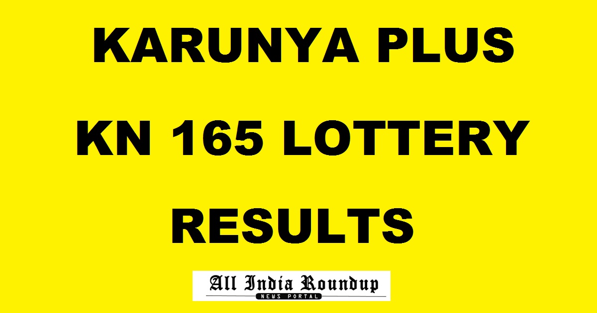 Karunya Plus Lottery KN 165 Results