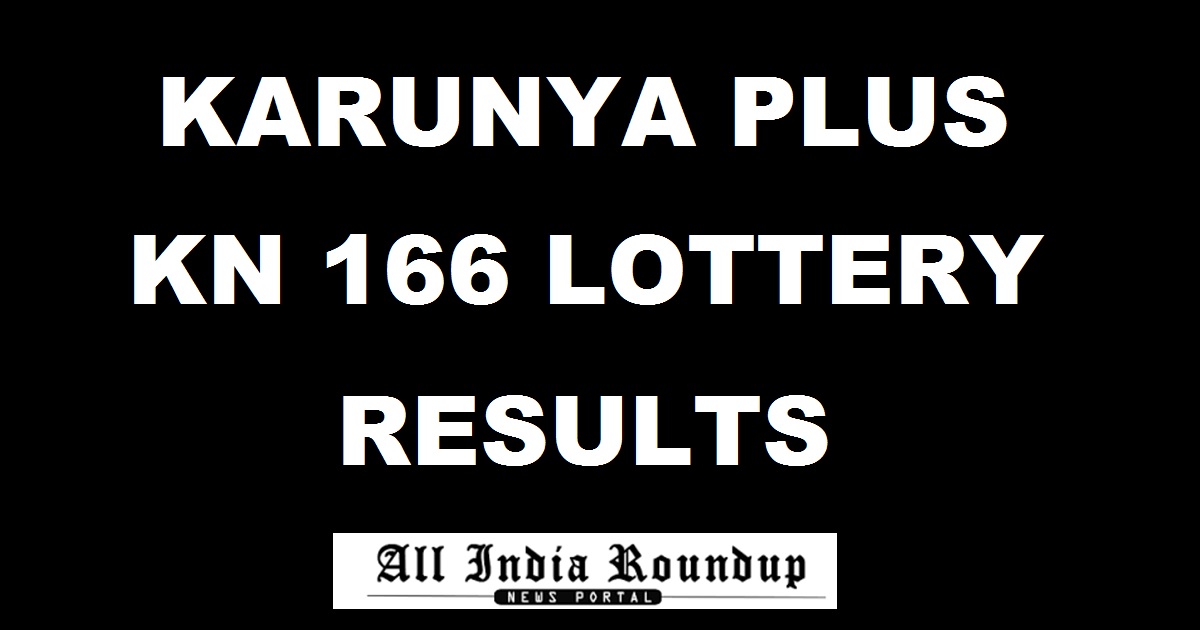Karunya Plus Lottery KN 166 Results