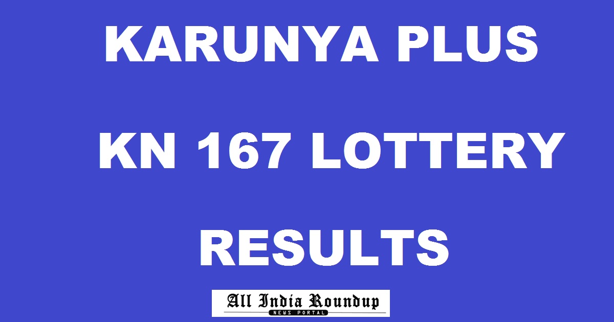 Karunya Plus Lottery KN 167 Results