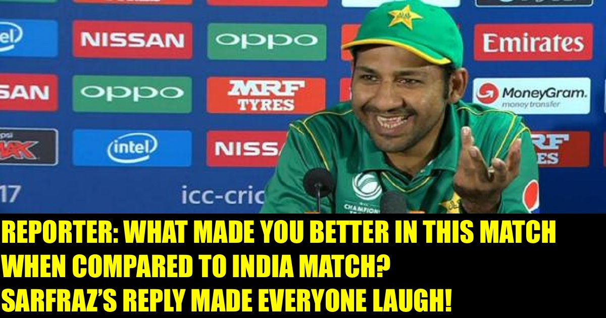 Pakistan Skipper Sarfraz Ahmed's Hilarious Expression After Seeing An  “All-English” Press Conference [WATCH VIDEO]