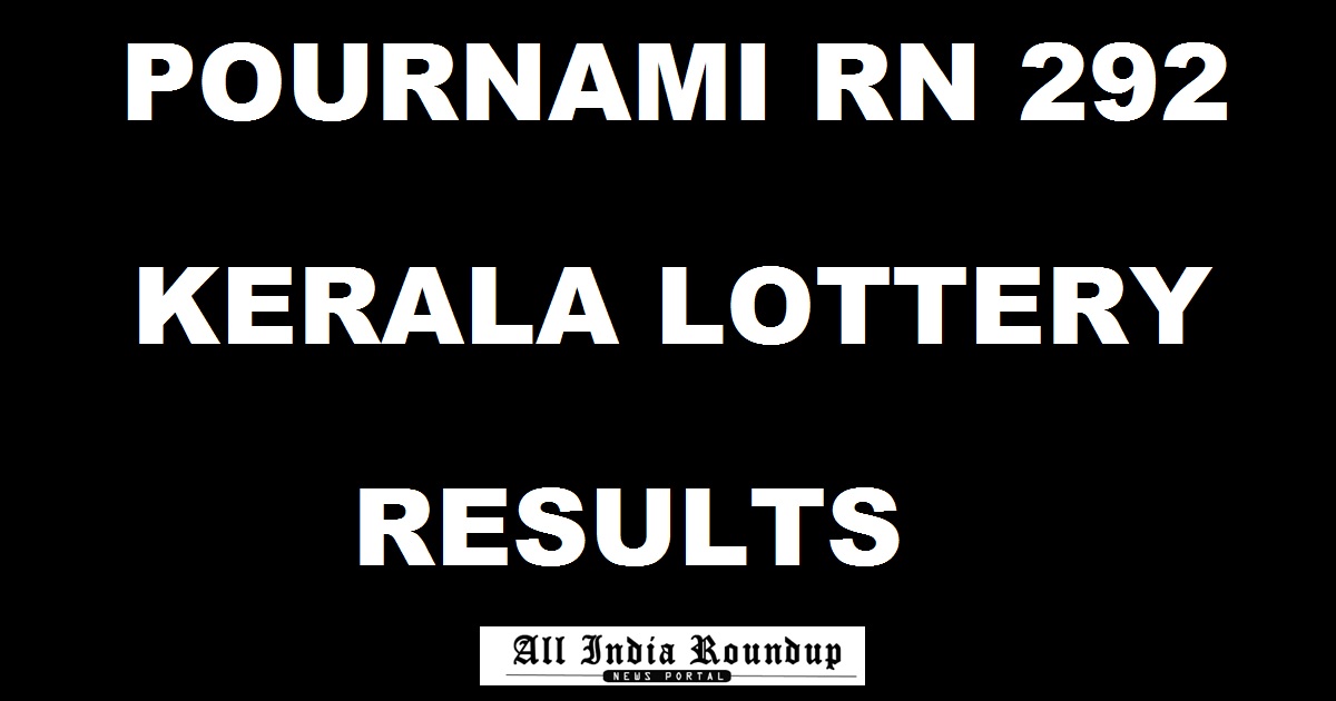 Pournami Lottery RN 292 Results