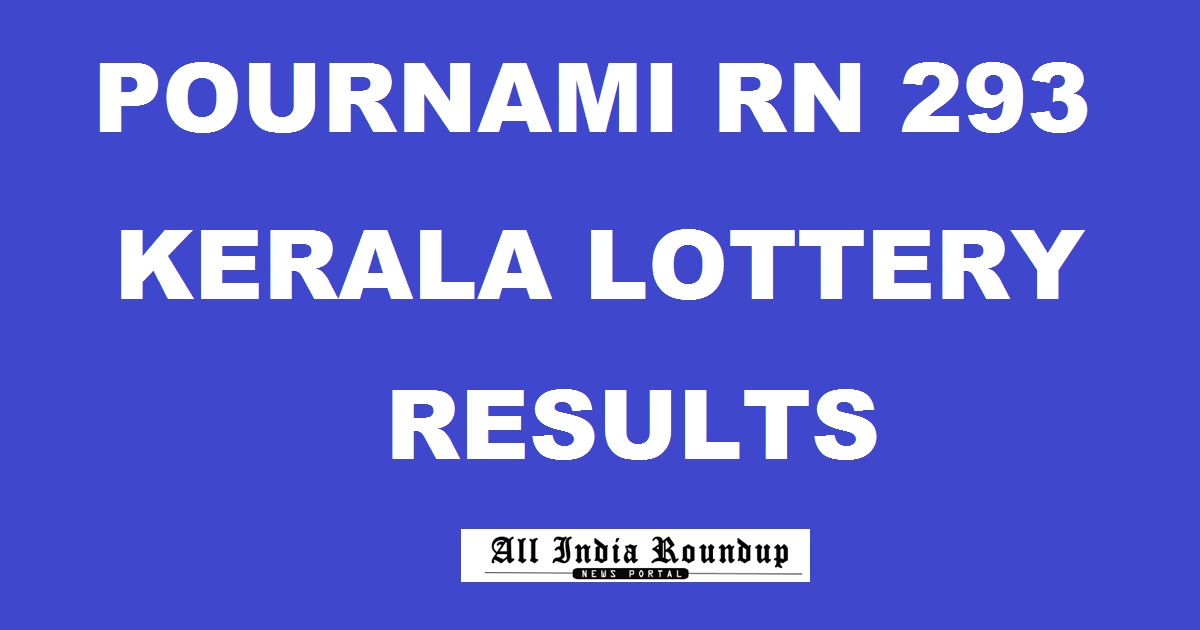 Pournami Lottery RN 293 Results
