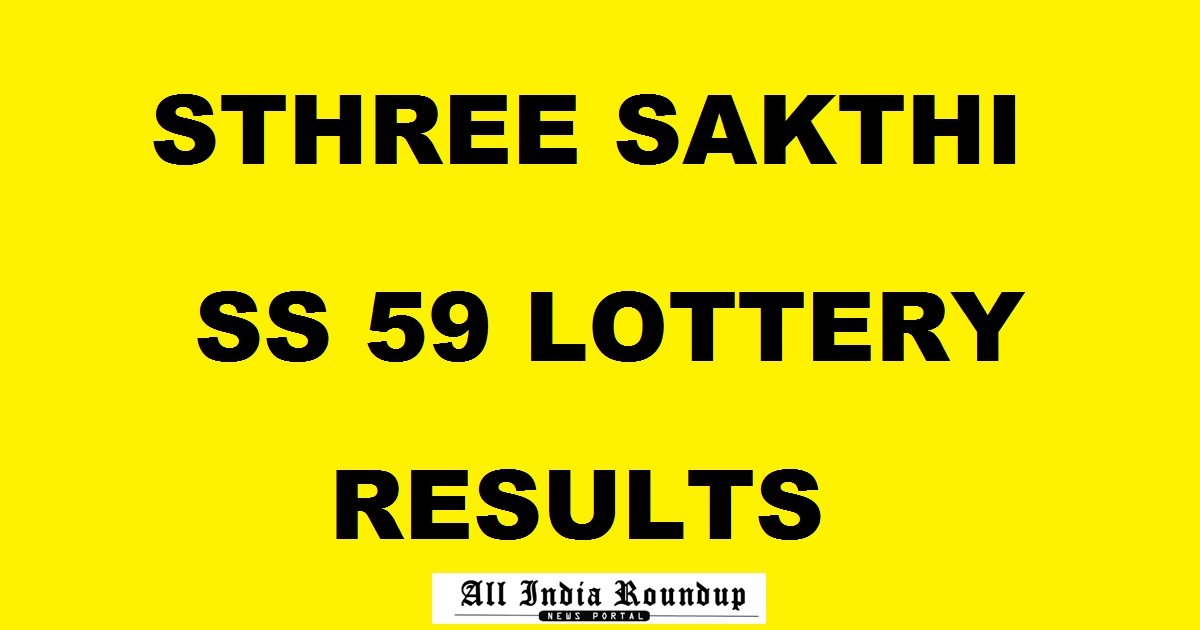 Sthree Sakthi Lottery SS 59 Results