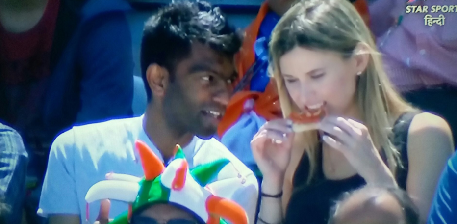 couple in india vs south africa match, twitter reactions