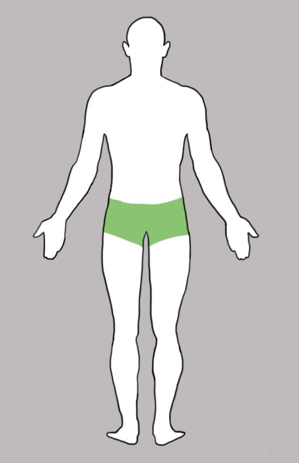 Changes in the groin area (in men) -- symptoms of cancer