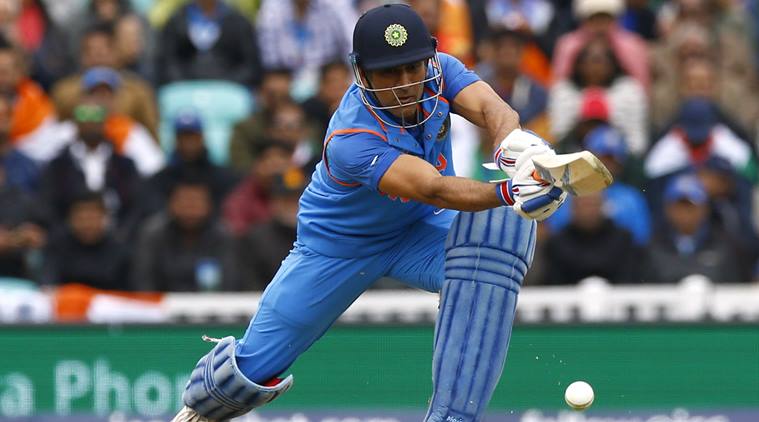 India's MS Dhoni in action