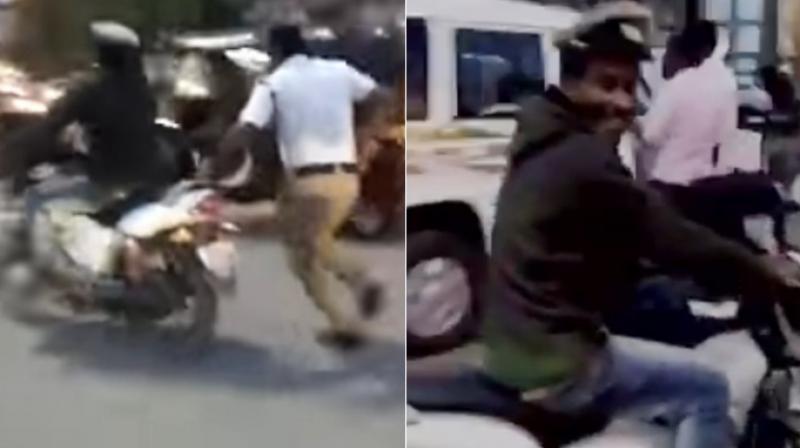 Drunk man steals policeman bike