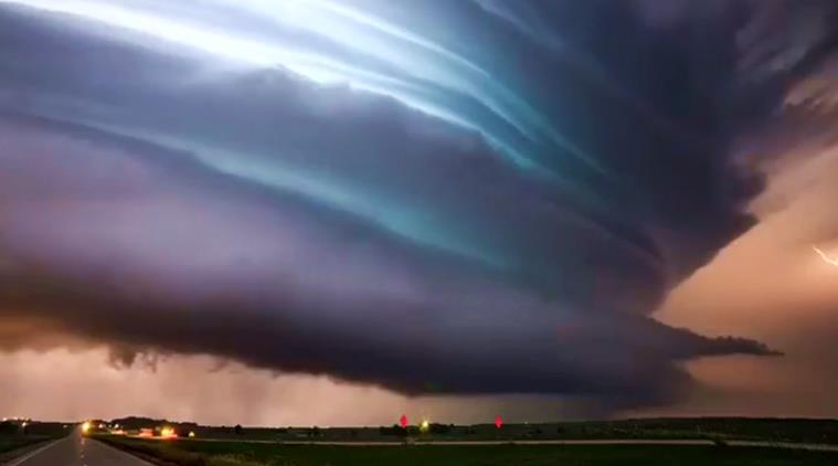 storm, stormy sky, worlds most beautiful storm, storm usa, storm united states, scene from outer space, indian express, indian express news