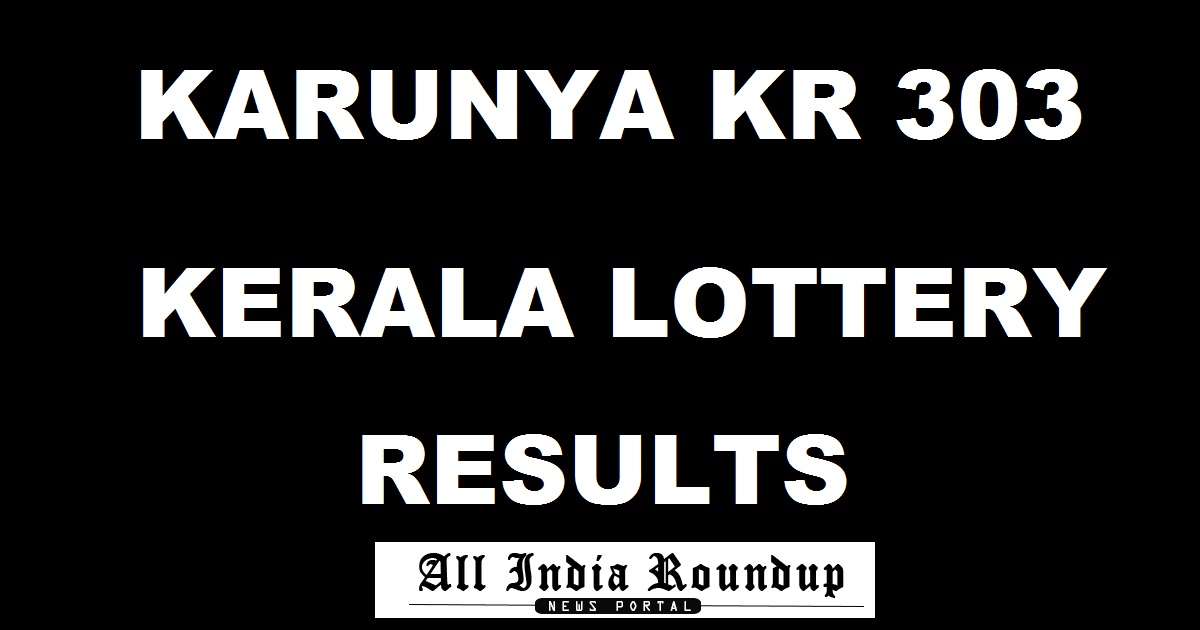 Karunya KR 303 Lottery Results
