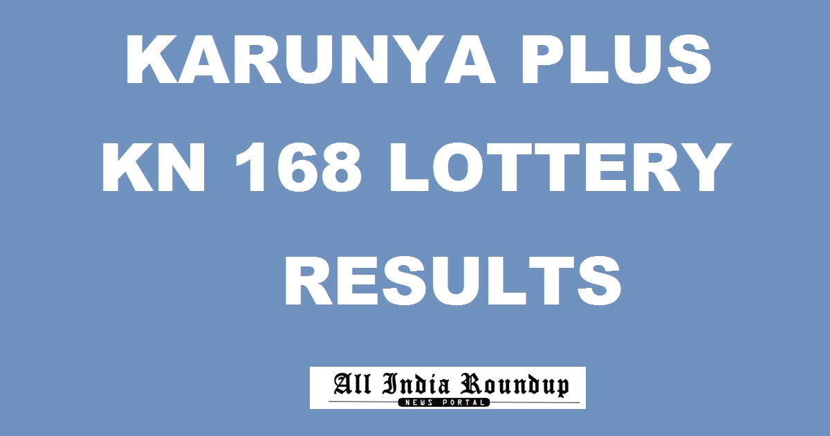 Karunya Plus KN 168 Lottery Results